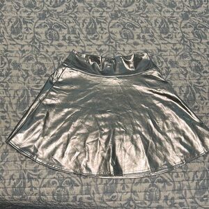 Silver rave skirt